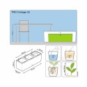 Вазон Balconera Trio Cottage 30 Гранит 