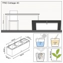 Вазон Balconera Trio Cottage 40 Moкка 