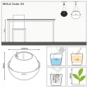 Вазон Bola Color 23 Білий