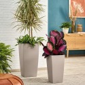 Вазон Cubico Color 40 Бежевый