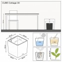 Вазон Cube Cottage 30 Граніт 